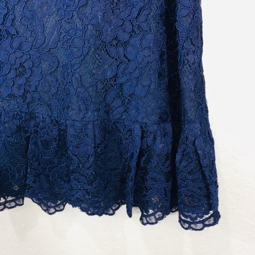 Draper James Tulip Lace Skirt NWT Navy Blue - Picture 5 of 10